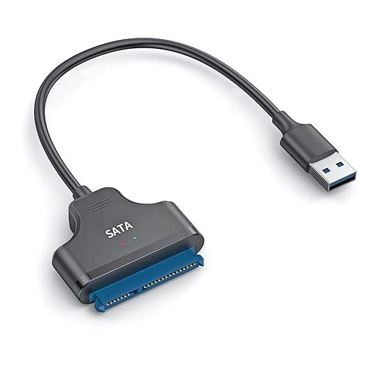USB 3.0 to SATA Adapter Converter for 2.5 Inch Hard Drive SSD/HDD 20 cm Supports UASP