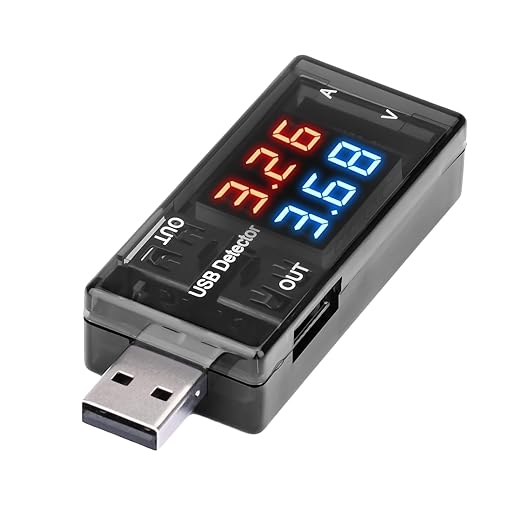 USB 3 Voltmeter Current Meter 0-3A 4-30V Display Current Voltage