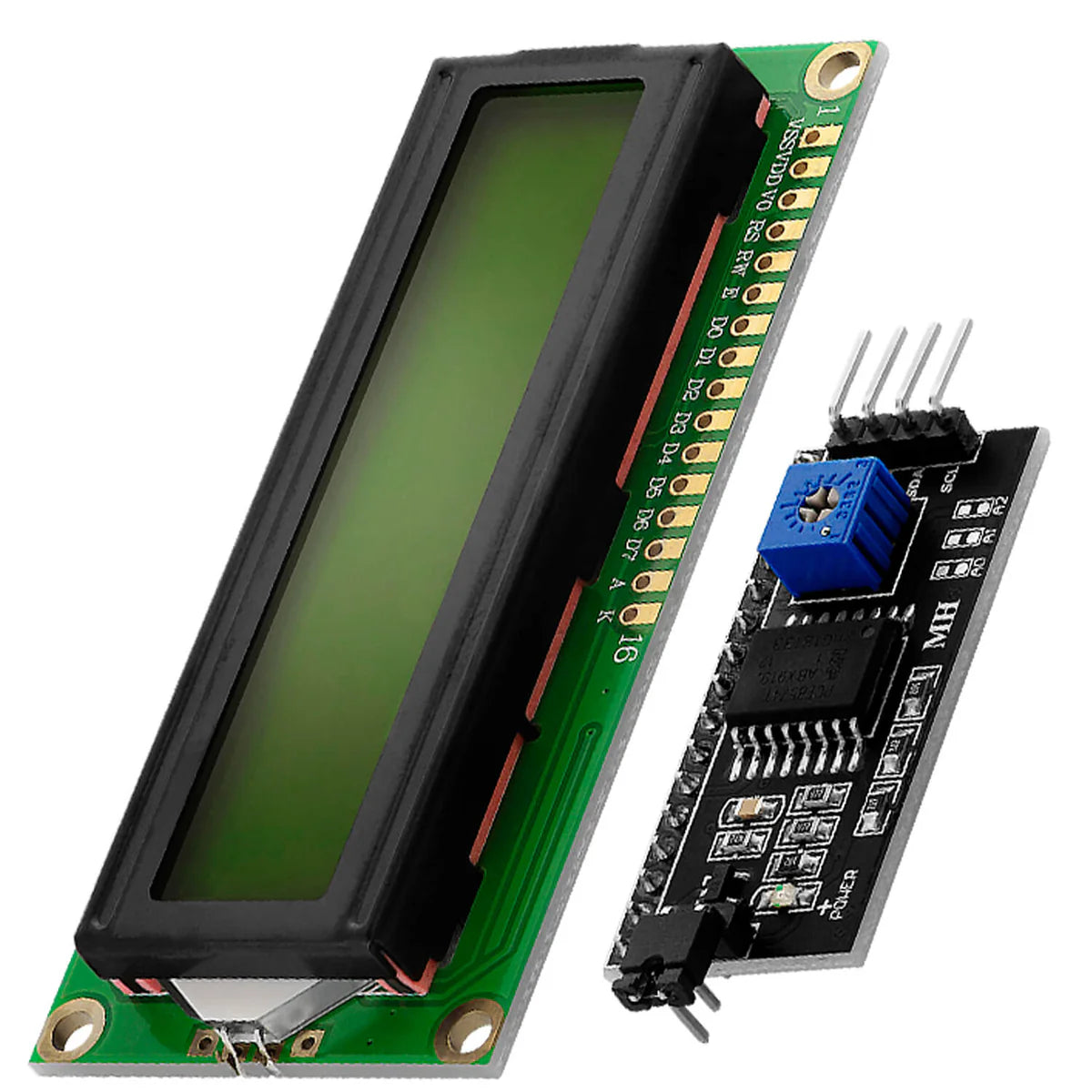 HD44780 1602 LCD module Display Bundle with I2C interface 2x16 characters compatible with Arduino and Raspberry Pi