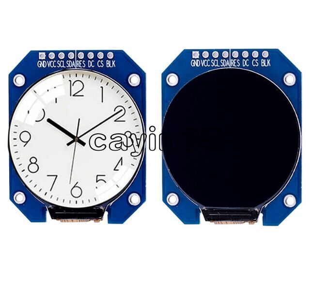 DC 3.3V 1.28 inch TFT LCD Display Module Round RGB IPS HD 240x240 SPI