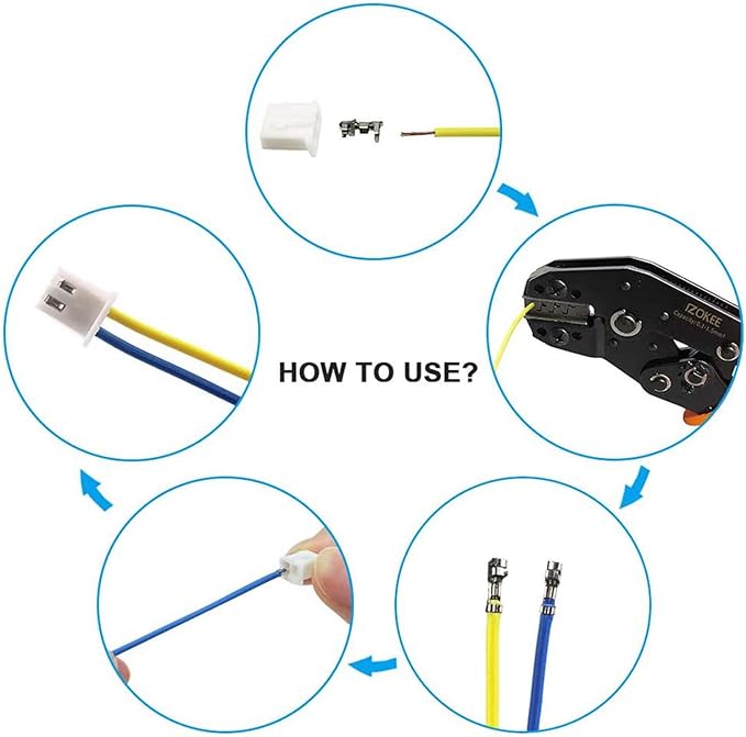 JST Connector 2.54 mm 2/3/4/5/6 Pin Male and Female JST-XH Adapter Cable Plug with Female Pin Plug. White