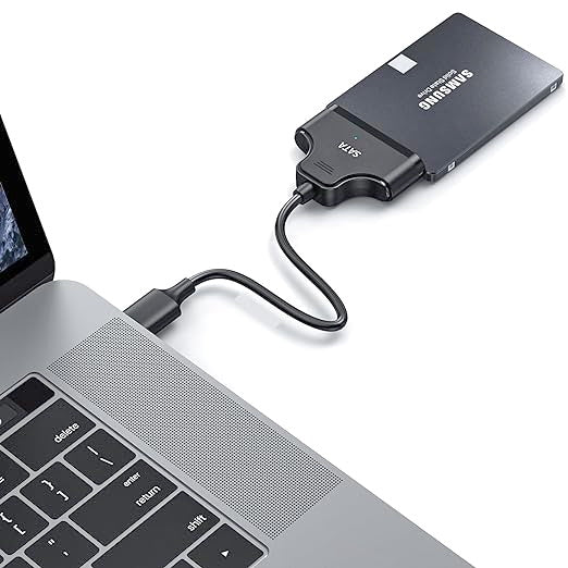 USB 3.0 to SATA Adapter Converter for 2.5 Inch Hard Drive SSD/HDD 20 cm Supports UASP