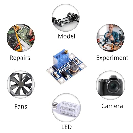 DC-DC Step Up Converter SX1308 Adjustable Boost Converter 2V-24V to 2V-28V 2A Voltage Regulator Power Supply