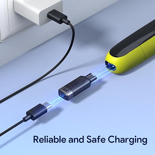 8V HQ850 Type-C Shaver Charger Adapter  Charging Converter for Philips Norelco Oneblade QP2630 QP2530.