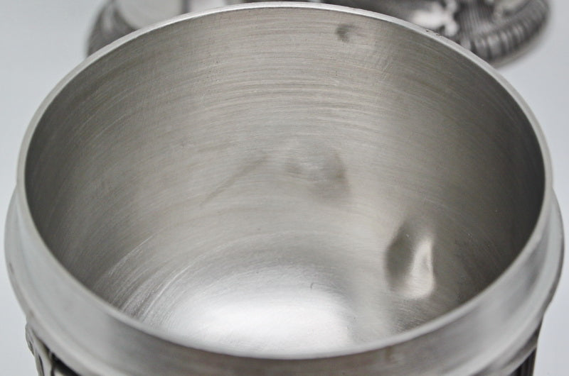 SIX splendid vintage tin wine goblets