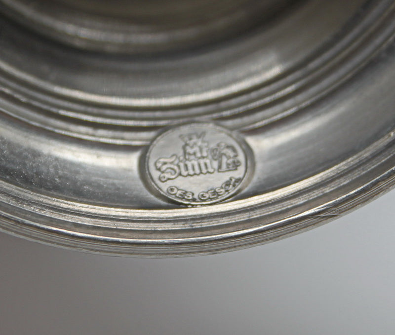 SIX splendid vintage tin wine goblets