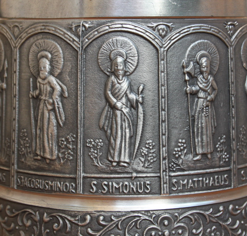 Large vintage tin mug "The 12 Apostles".