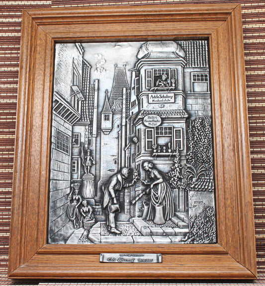 Vintage wall tin panels for the interior.