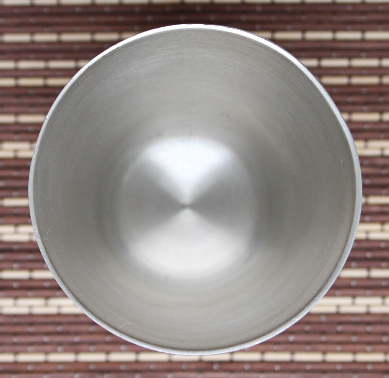 Large vintage pewter glass for beer. "Hunting"