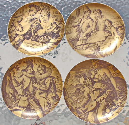 Vintage wall panels "Four elements"