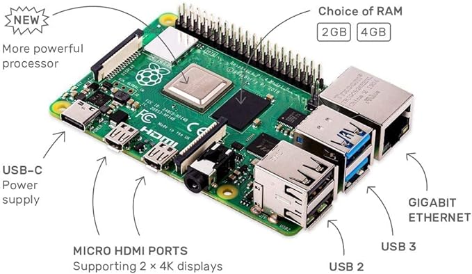 Raspberry Pi 4 Model B 8GB  W125768684 (single Board Computer) 102110421 (USED)