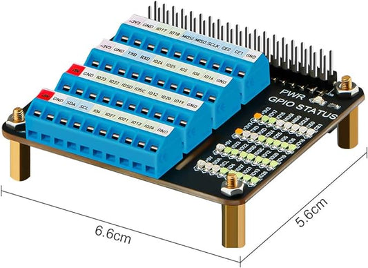 Seamuing Raspberry Pi 4 GPIO Expansion Board Breakout GPIO Screw Clamp for Raspberry Pi 4B 3B+ 3B 2B B+ Raspberry Pi Zero and Zero W