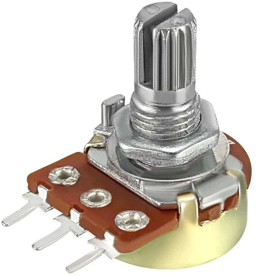 Potentiometers in assortment