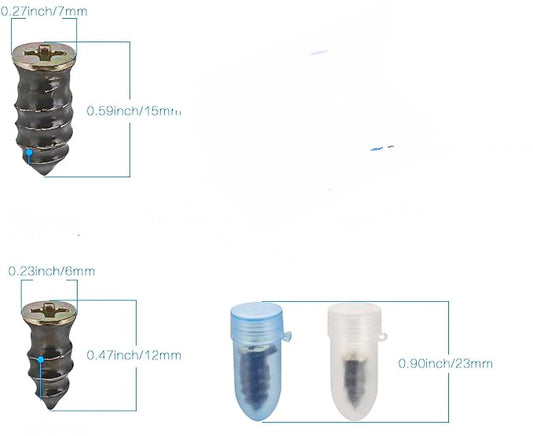 Nail for vacuum tire repair. Rubber nail for tire repair. Tubeless tire repair kit. For car motorcycle. 2 sizes