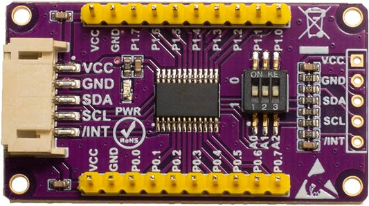 CAT9555 IO Expansion Module Board I2C Interface Expands 16 bit Parallel GPIO Expander, SMBus I/O Port, with Pre-soldered Header