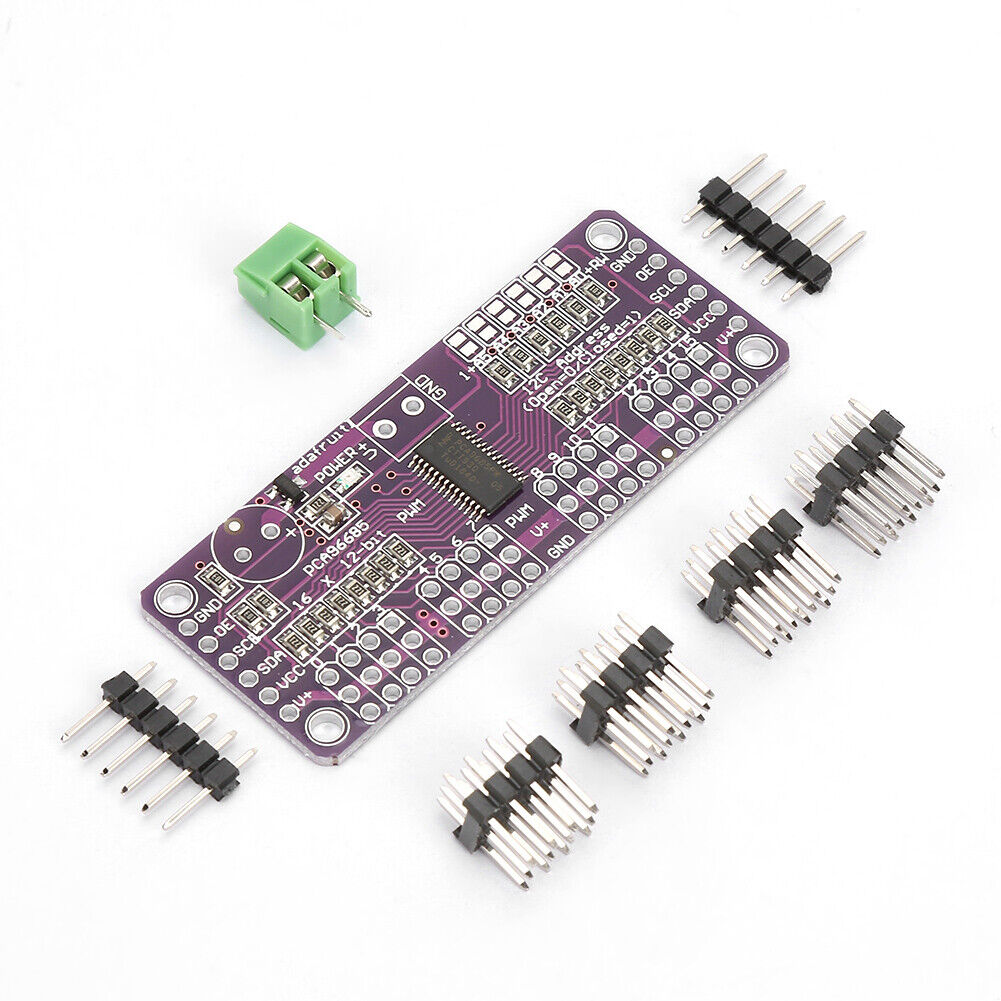 Stable LED Brightness PWM Servo Driver For Raspberry 16 Channel Servo Driver I2C