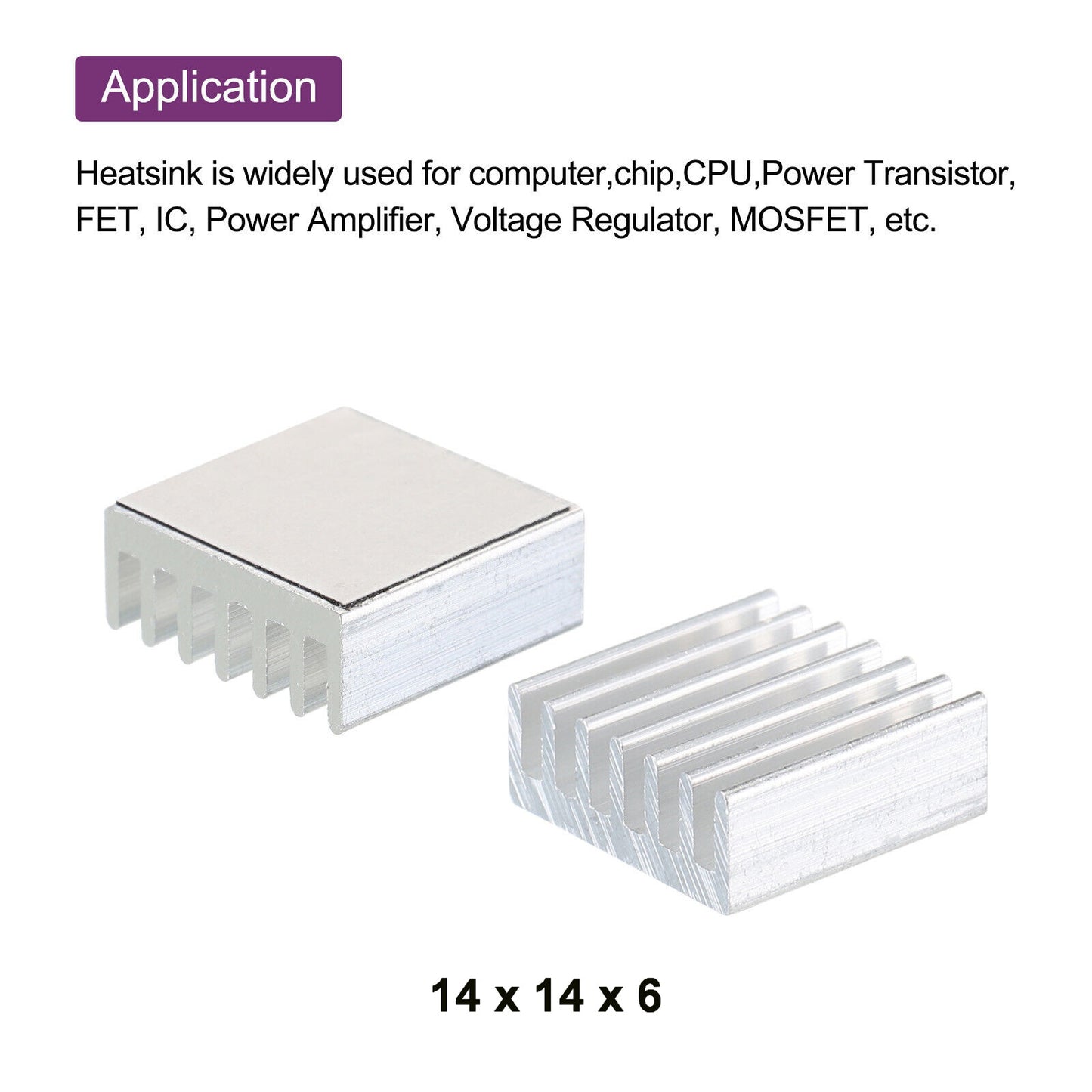 Aluminum Heat Sink with Heat Conductive Adhesive Tape