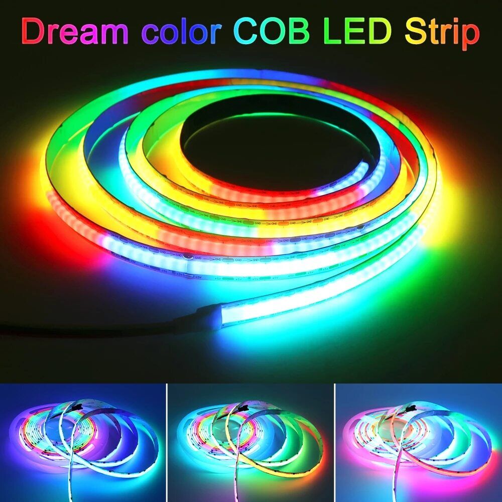 720led/m !!! 5m COB LED Streifen Licht RGB Band WS2811 IC stripe adressierbar 12V