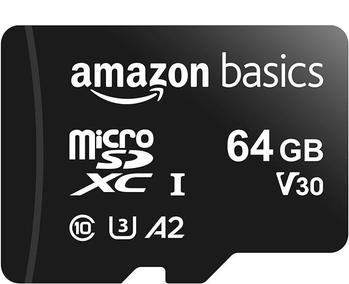 MicroSDXC with SD Adapter A2 U3 Read Speed up to 100MB/s 64GB - Black