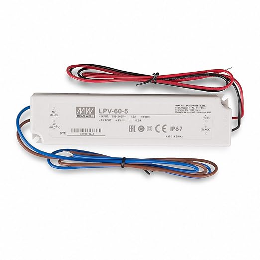 LED Power Supply 40 W 5 V 8 A LPV-60-5 Switching Power Supply