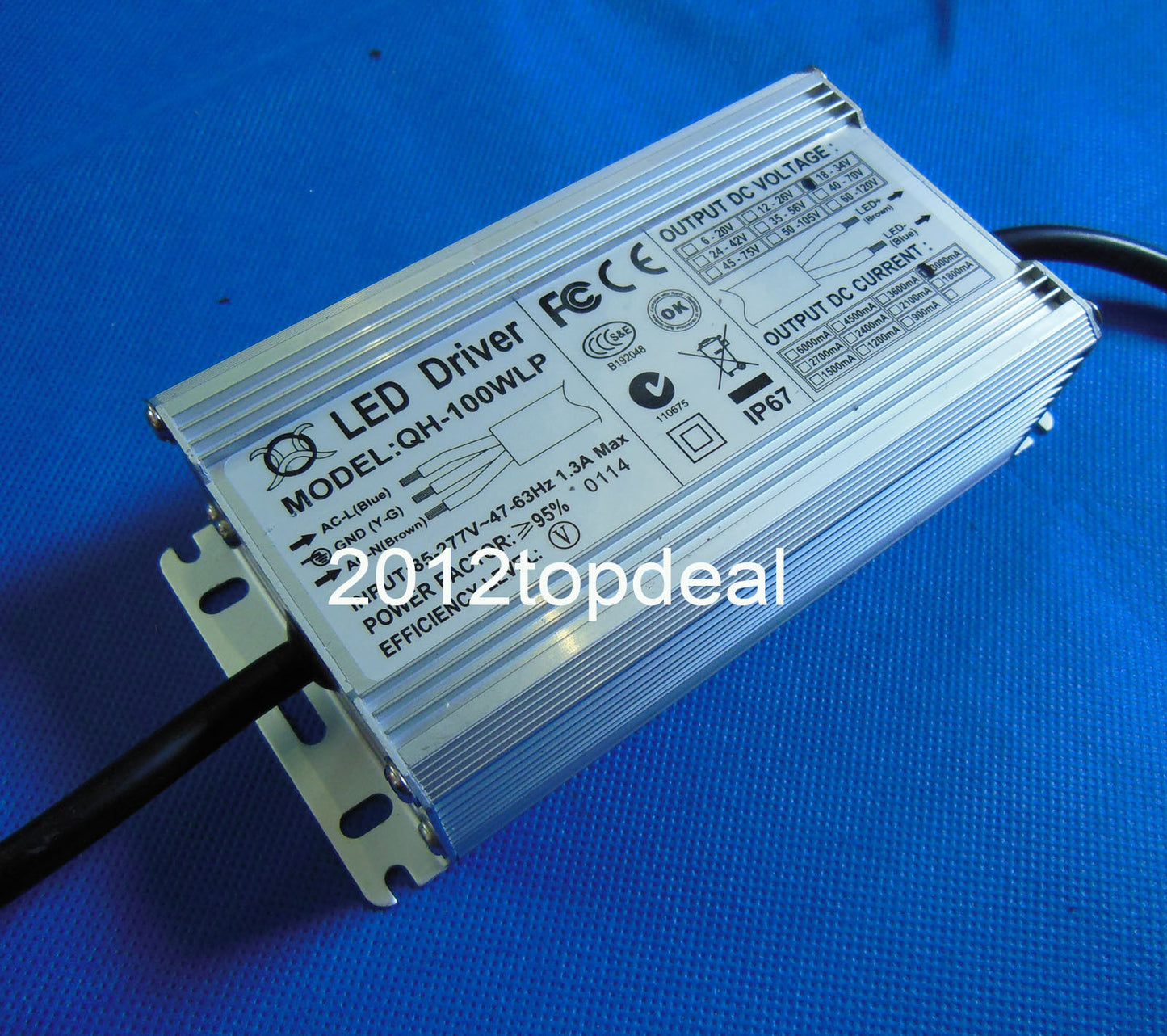 Water Proof Power Supply LED Driver for 100w SMD LED Light