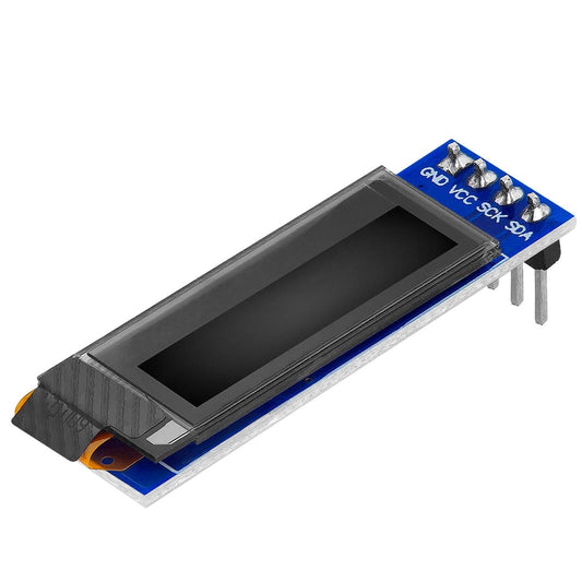 0.91 Inch OLED Display I2C SSD1306 Chip 128 x 32 Pixel I2C Screen Display Module with White Characters Compatible with Arduino and Raspberry Pi