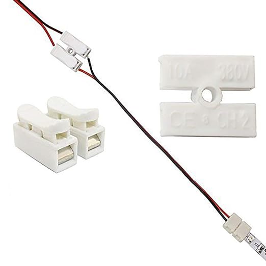 2p Spring Connector Wire No Welding No Screw For Led Strip Lamp OMG