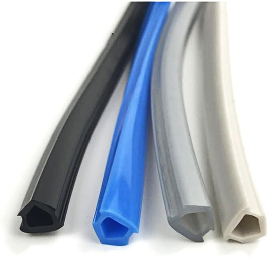 1 meter. 6mm wide PVC flat seal in black/blue/white/grey. Slot plug for aluminum profile 2020