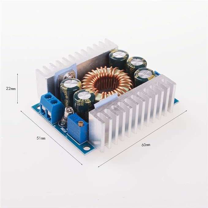 DC-DC 4.5-30v to 1.25-30V Voltage Regulator 12A Step-down Module High Power 100W