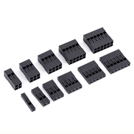 Terminal housings for Dupont wire connectors + M/F crimp pins (optional)