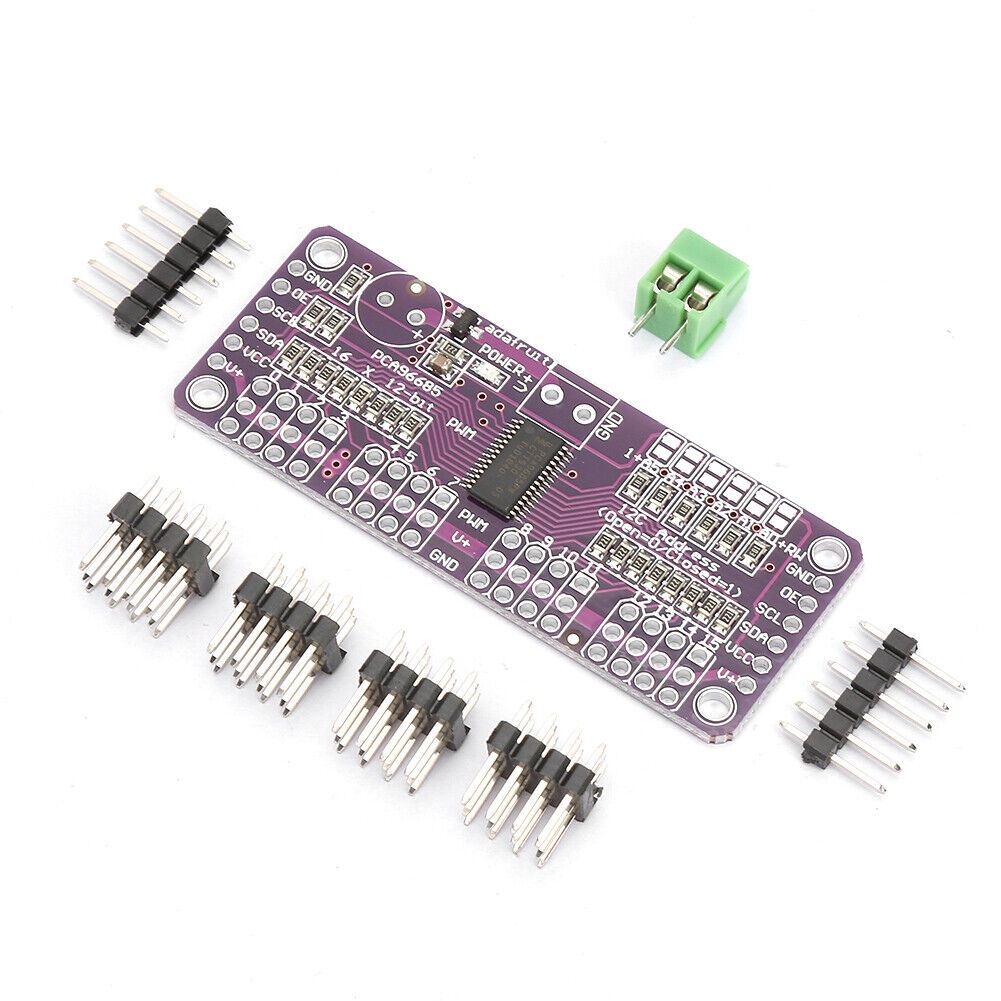 Stable LED Brightness PWM Servo Driver For Raspberry 16 Channel Servo Driver I2C