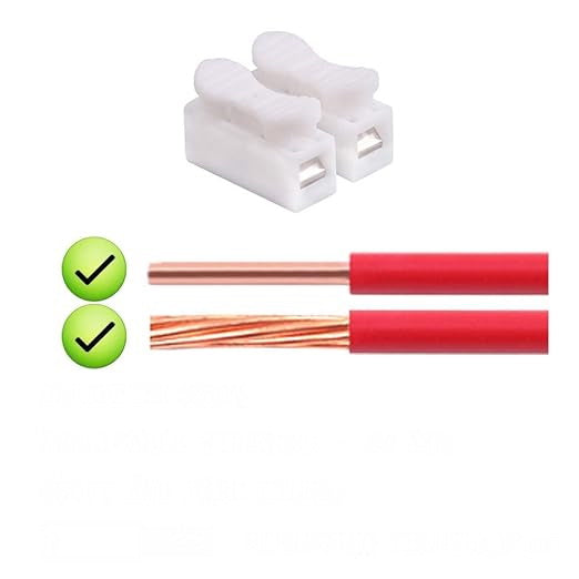 2p Spring Connector Wire No Welding No Screw For Led Strip Lamp OMG