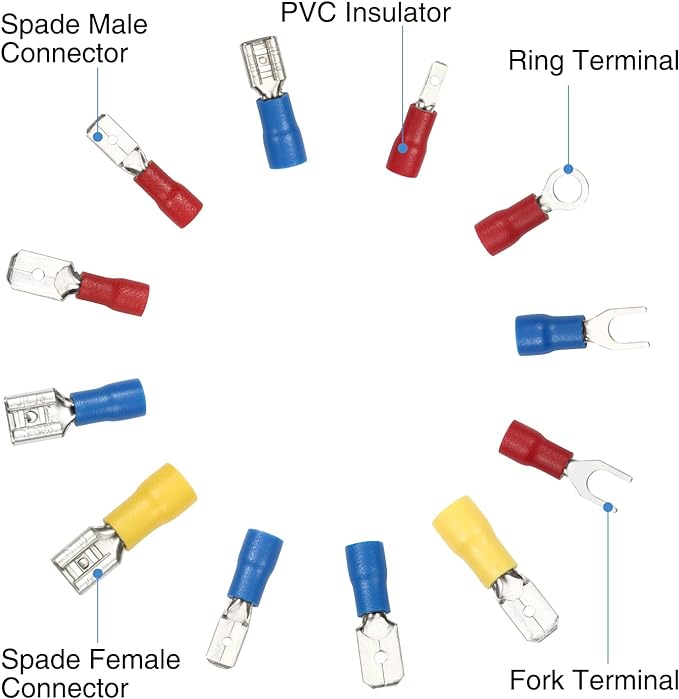 Cable Lugs Crimp Connectors   Round Cable Lugs for Cars