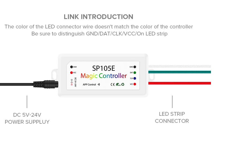 DC LED Controller Bluetooth SP105E