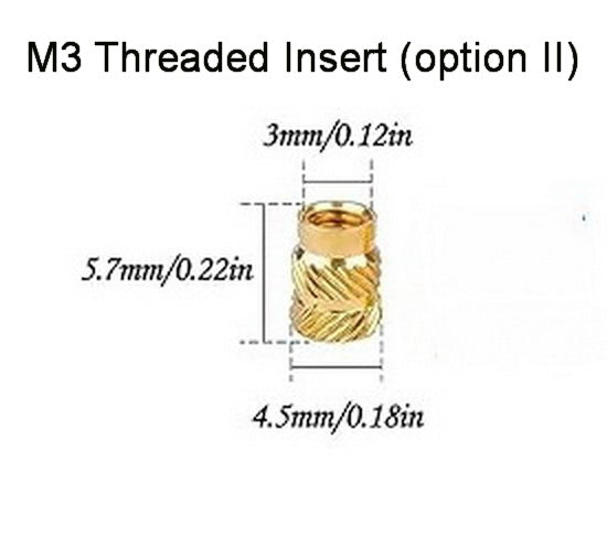 Threaded insert M2 M2.5 M3 M4 M5 M6 Brass Threaded Bushings  Nuts Embedding Nuts For Plastic Parts By Heat Or Ultrasonic In 3D Printer Parts