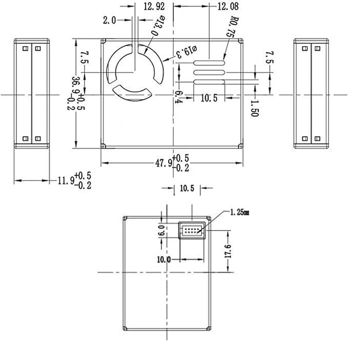 Air Quality Meters PMS7003. PM2.5 Sensor Module Built-in Fan.