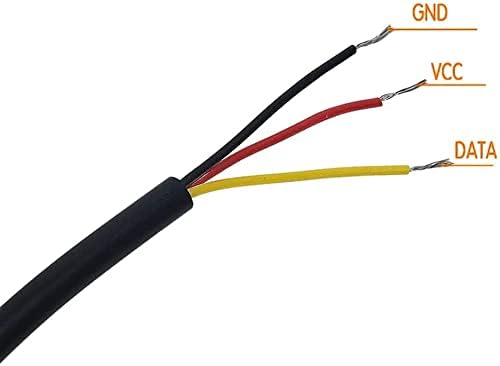 Waterproof Cable 3 m for Temperature Sensor DS18B20 . Suitable for Arduino & Raspberry Pi. Thermocouple