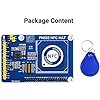 Raspberry Pi NFC HAT based on PN532 with 13.56 MHz frequency range and interfaces I2C SPI UART for payment system and Bluetooth and WiFi devices chaining and smartphone NFC