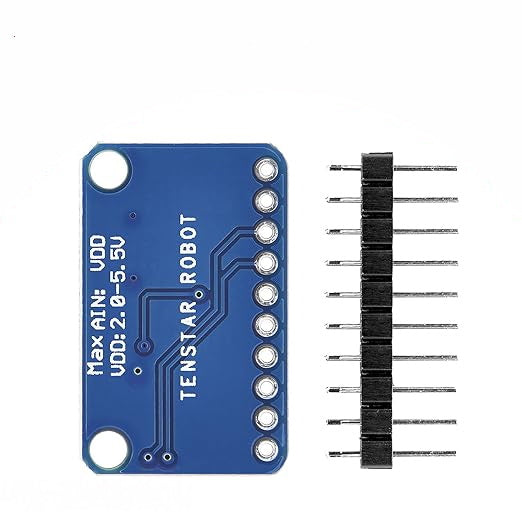 Compatible with ADS1115 ADC Module 16 bit 4 Channels. Compatible with Arduino and Raspberry Pi