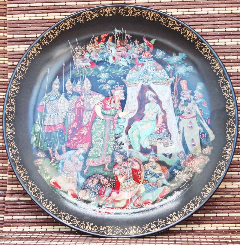 The legendary series "Russian Fairy Tales". Decorative wall plates