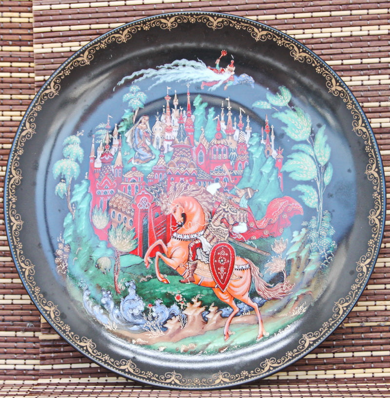 The legendary series "Russian Fairy Tales". Decorative wall plates