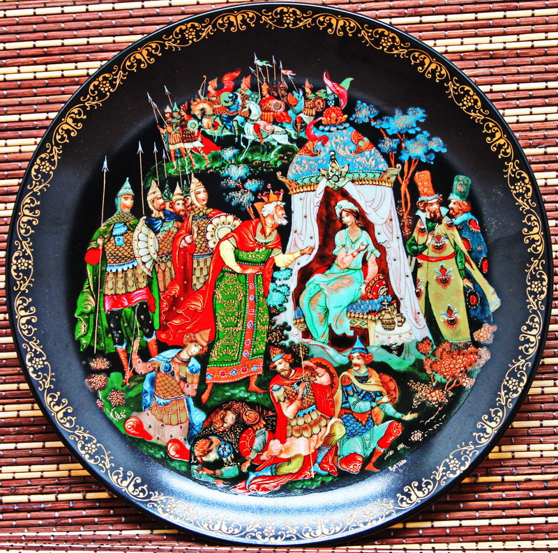 Legendary "Russian Fairy Tales" Series. Porcelain Decorative Plaques Collection