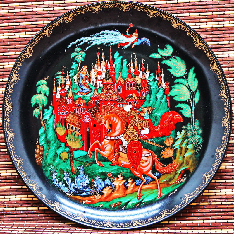 Legendary "Russian Fairy Tales" Series. Porcelain Decorative Plaques Collection