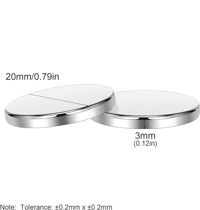 Neodymium Magnet 20x3 mm in round shape